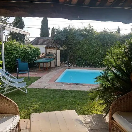 Avec Piscine Privee A Les Pins 빌라 주앙레핑
