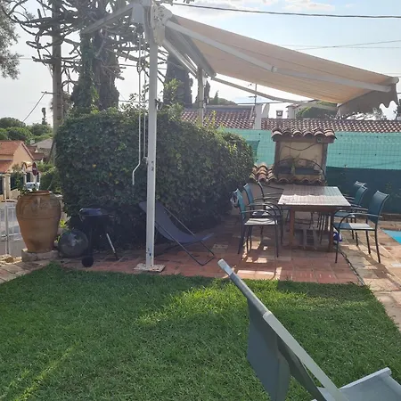 Avec Piscine Privee A Les Pins * 주앙레핑