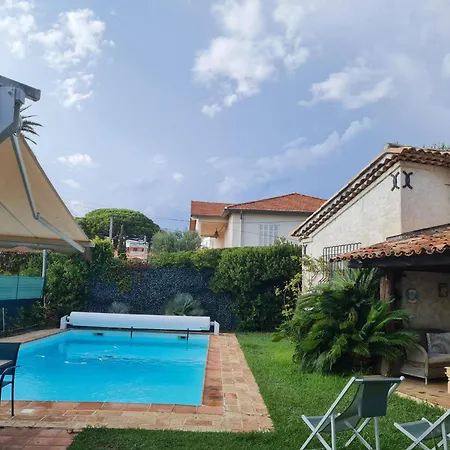 Avec Piscine Privee A Les Pins * 주앙레핑
