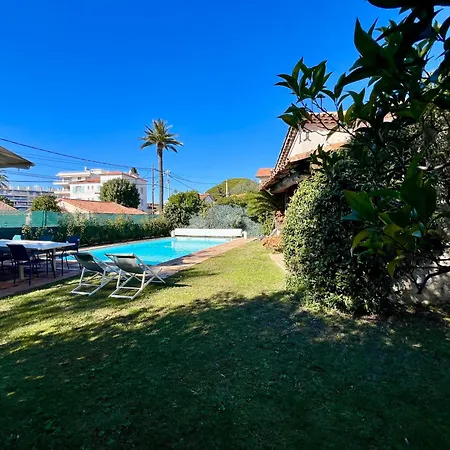 빌라 Avec Piscine Privee A Les Pins - 4 Minutes A Pieds Des Plages 주앙레핑
