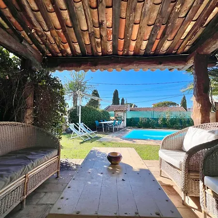 Avec Piscine Privee A Les Pins - 4 Minutes A Pieds Des Plages 주앙레핑